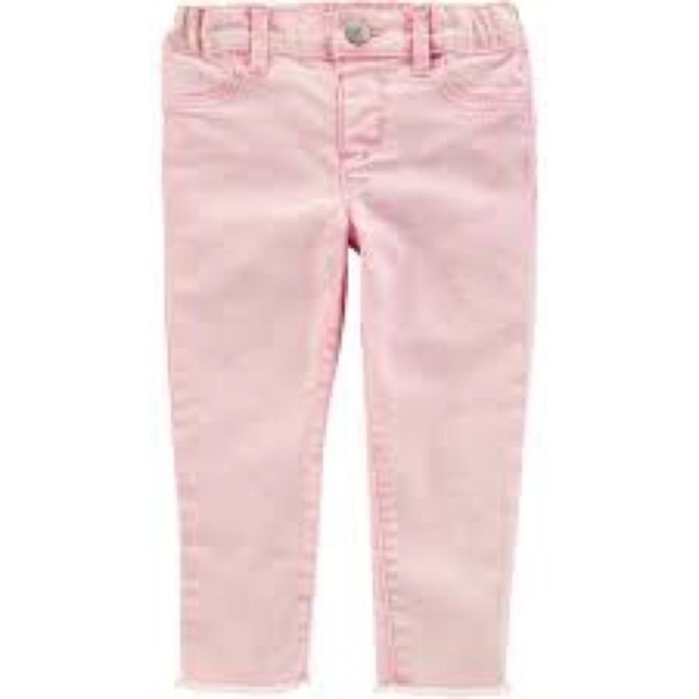 Toddler girl Oshkosh Pink acid wash jeggings